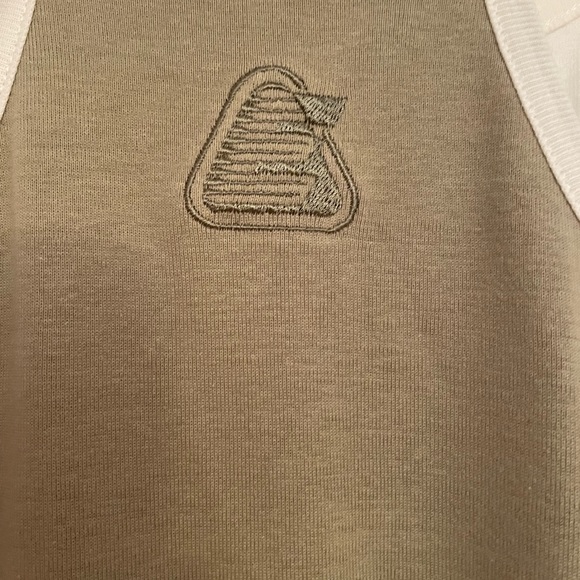 Express Bleus tank dress, size S. Green with stripes. Stretchy and bodycon - Picture 15 of 16